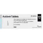 アシクロビル錠、ジェネリックゾビラックス、アシクロビル400mg 箱裏面